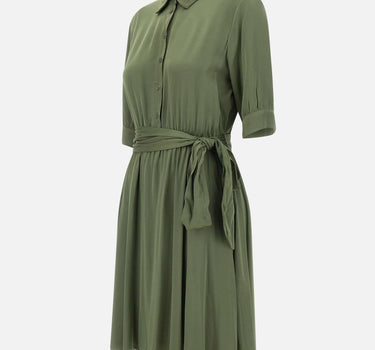 KAOS Abito in satin GREEN Donna 