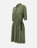 KAOS Abito in satin GREEN Donna 