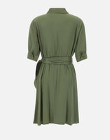 KAOS Abito in satin GREEN Donna 