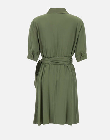 KAOS Abito in satin GREEN Donna 