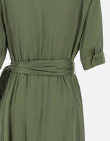 KAOS Abito in satin GREEN Donna 