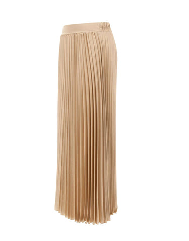 KAOS Gonna midi plissettata BEIGE Donna 