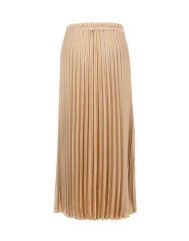KAOS Gonna midi plissettata BEIGE Donna 