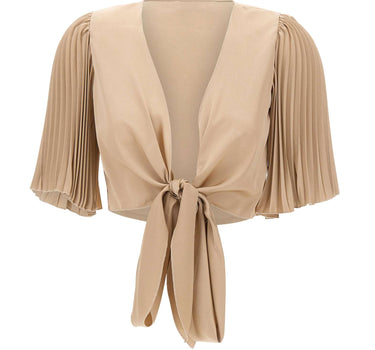 KAOS Coprispalle con maniche plissettate BEIGE Donna 