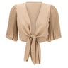 KAOS Coprispalle con maniche plissettate BEIGE Donna 