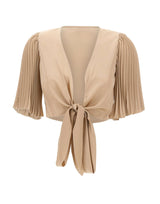 KAOS Coprispalle con maniche plissettate BEIGE Donna 