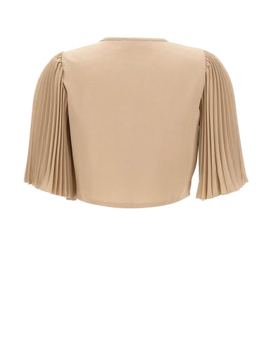 KAOS Coprispalle con maniche plissettate BEIGE Donna 