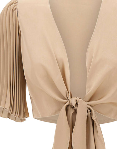 KAOS Coprispalle con maniche plissettate BEIGE Donna 