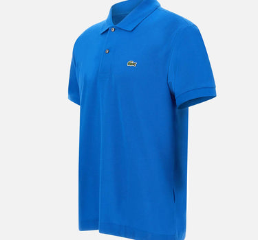 LACOSTE Polo in cotone piquet BLUE Uomo 