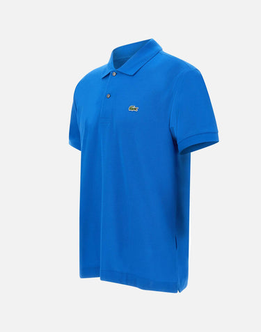 LACOSTE Polo in cotone piquet BLUE Uomo 