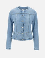 LIU-JO Giacca in denim Light Blue Donna 