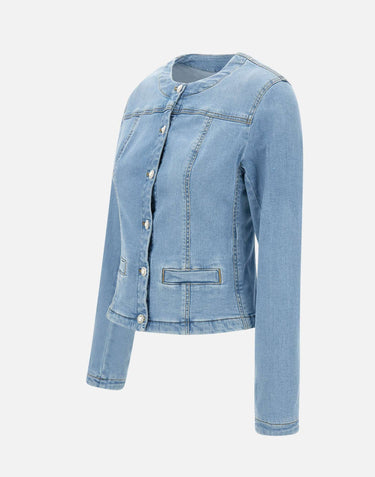 LIU-JO Giacca in denim Light Blue Donna 