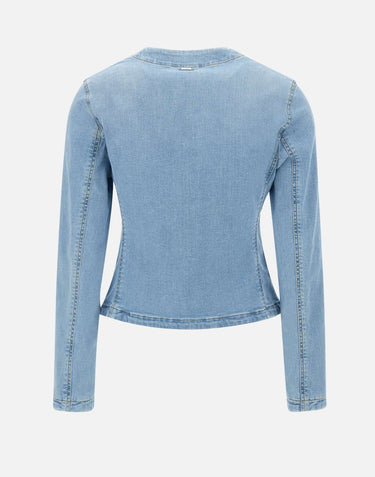 LIU-JO Giacca in denim Light Blue Donna 