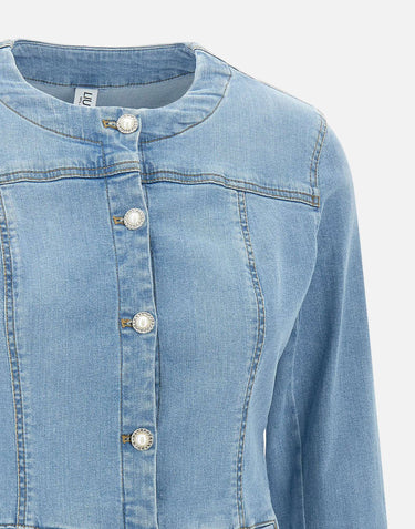 LIU-JO Giacca in denim Light Blue Donna 