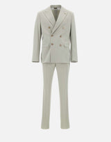 MANUEL RITZ Completo in  viscosa stretch GREY Uomo 