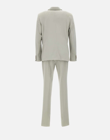 MANUEL RITZ Completo in  viscosa stretch GREY Uomo 