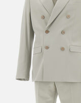 MANUEL RITZ Completo in  viscosa stretch GREY Uomo 