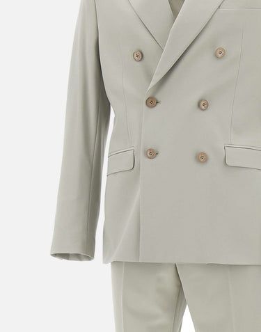 MANUEL RITZ Completo in  viscosa stretch GREY Uomo 