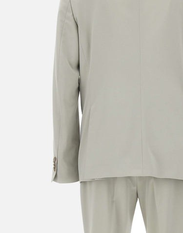 MANUEL RITZ Completo in  viscosa stretch GREY Uomo 