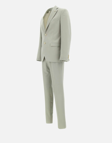 MANUEL RITZ Completo in  viscosa stretch GREY Uomo 