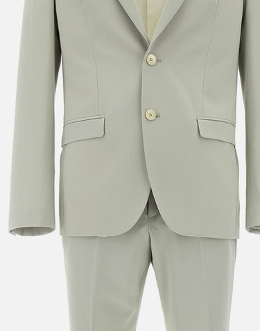 MANUEL RITZ Completo in  viscosa stretch GREY Uomo 