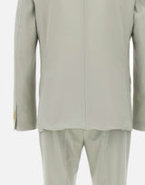 MANUEL RITZ Completo in  viscosa stretch GREY Uomo 