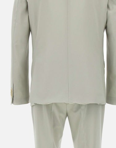 MANUEL RITZ Completo in  viscosa stretch GREY Uomo 
