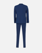MANUEL RITZ Completo due pezzi in  lana stretch BLUE Uomo 