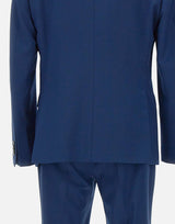 MANUEL RITZ Completo due pezzi in  lana stretch BLUE Uomo 