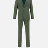 MANUEL RITZ Completo "Nuvola" in cotone e  lana stretch GREEN Uomo 
