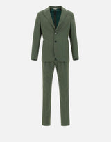 MANUEL RITZ Completo "Nuvola" in cotone e  lana stretch GREEN Uomo 