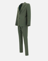 MANUEL RITZ Completo "Nuvola" in cotone e  lana stretch GREEN Uomo 