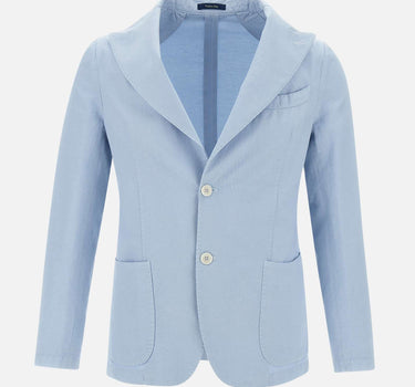 MARCHESANI Blazer "Camaldoli"  in cotone Light Blue Uomo 