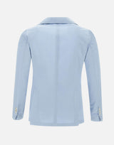 MARCHESANI Blazer "Camaldoli"  in cotone Light Blue Uomo 