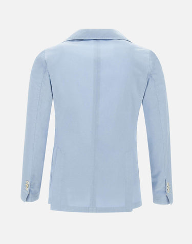 MARCHESANI Blazer "Camaldoli"  in cotone Light Blue Uomo 
