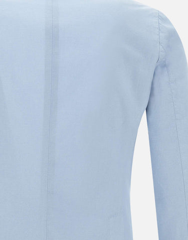 MARCHESANI Blazer "Camaldoli"  in cotone Light Blue Uomo 