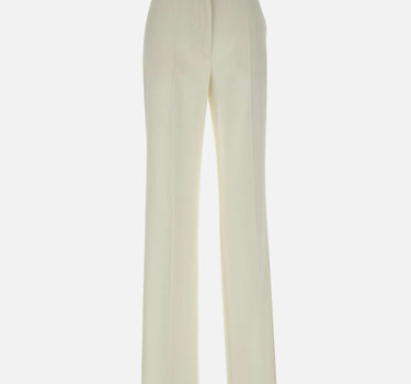 MAX MARA STUDIO Pantaloni "Quasar" in  lana comfort WHITE Donna 