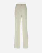 MAX MARA STUDIO Pantaloni "Quasar" in  lana comfort WHITE Donna 