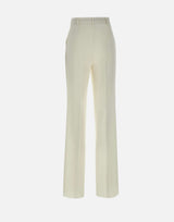 MAX MARA STUDIO Pantaloni "Quasar" in  lana comfort WHITE Donna 
