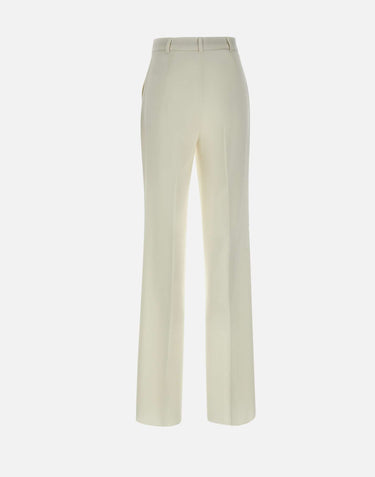 MAX MARA STUDIO Pantaloni "Quasar" in  lana comfort WHITE Donna 
