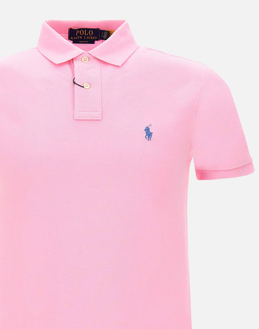 POLO RALPH LAUREN Polo "Core replen" in cotone piquet Pink Uomo 