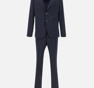 SANTANIELLO Completo due pezzi in fresco lana BLUE Uomo 