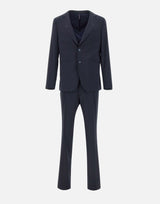 SANTANIELLO Completo due pezzi in fresco lana BLUE Uomo 