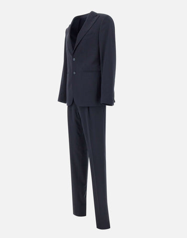 SANTANIELLO Completo due pezzi in fresco lana BLUE Uomo 
