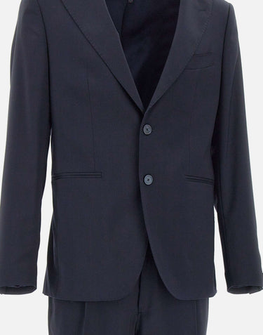 SANTANIELLO Completo due pezzi in fresco lana BLUE Uomo 