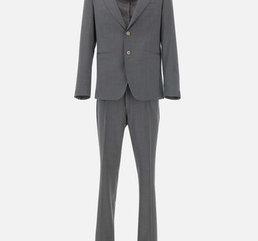SANTANIELLO Completo due pezzi in fresco lana GREY Uomo 