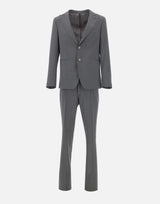 SANTANIELLO Completo due pezzi in fresco lana GREY Uomo 