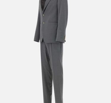 SANTANIELLO Completo due pezzi in fresco lana GREY Uomo 