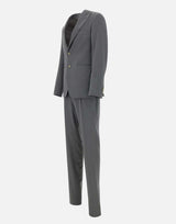 SANTANIELLO Completo due pezzi in fresco lana GREY Uomo 