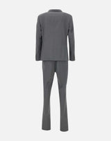 SANTANIELLO Completo due pezzi in fresco lana GREY Uomo 